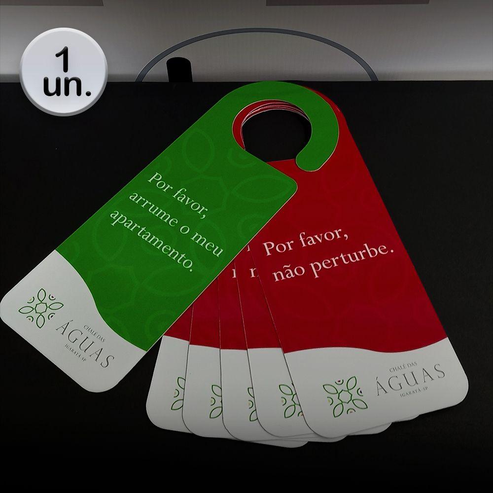Aviso De Porta Personalizado Frente E Verso