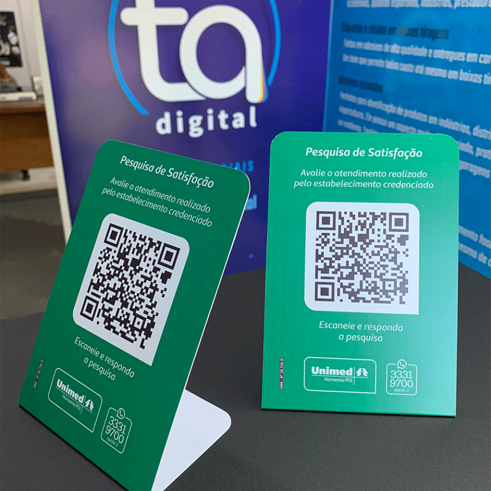 Kit 10 Unidades Placa Qr Code Pix