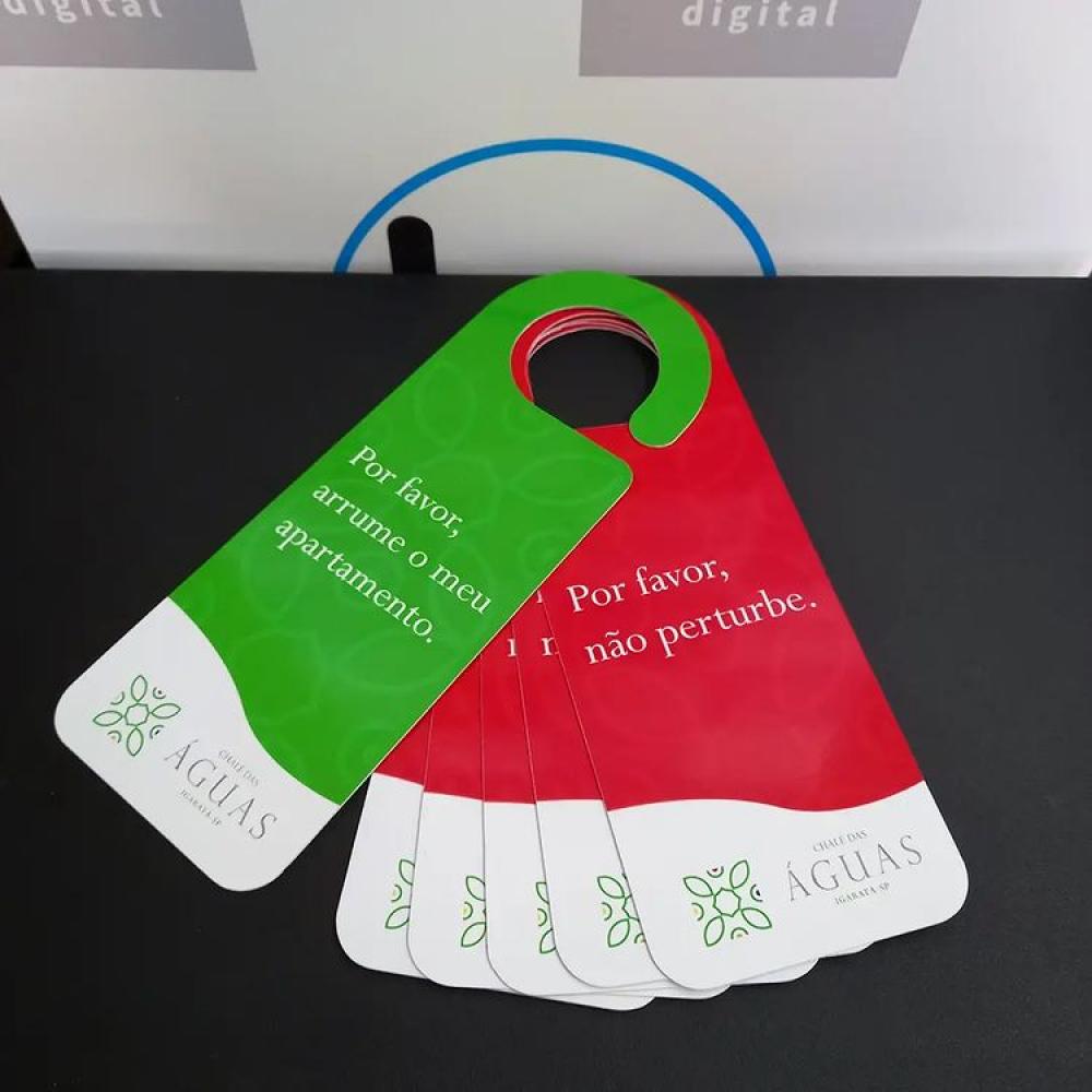 Kit 3 Aviso De Porta Personalizado Apenas Frente
