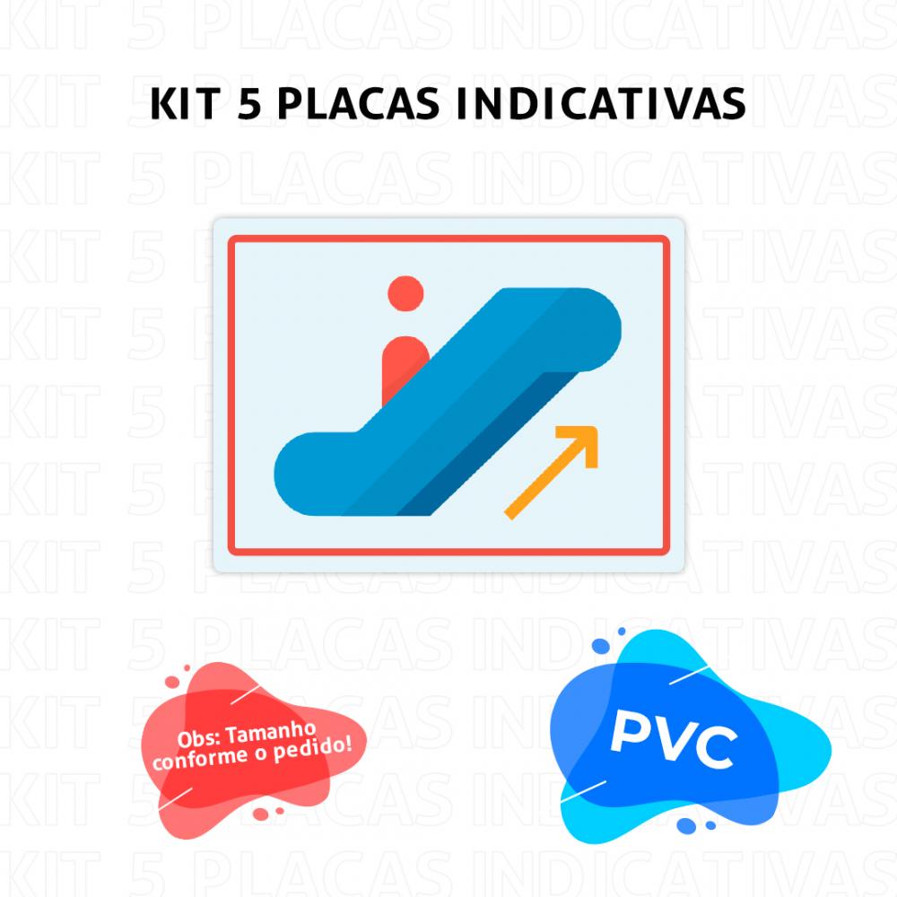Kit 5 Placas Indicativas