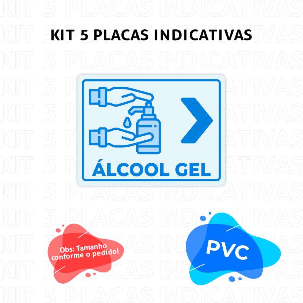 Kit 5 Placas Indicativas