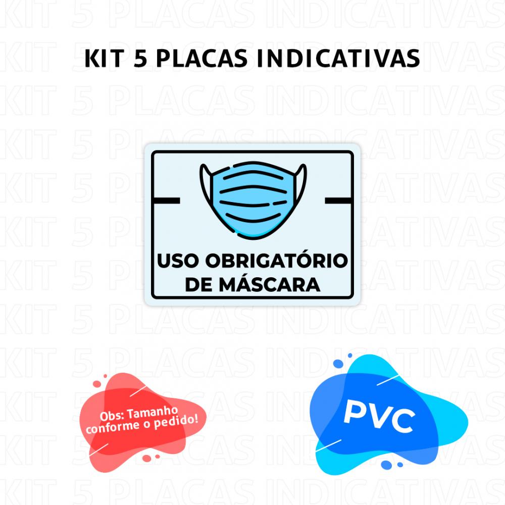 Kit 5 Placas Indicativas