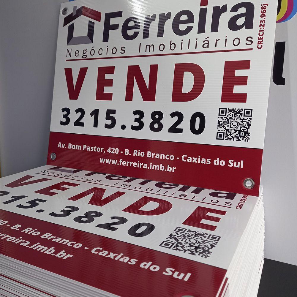Kit Placas Imobiliárias 32,5X40 30Un
