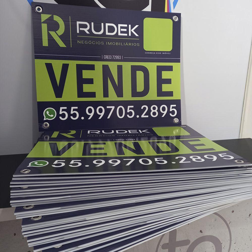 Kit Placas Imobiliárias 40X65 50 Un