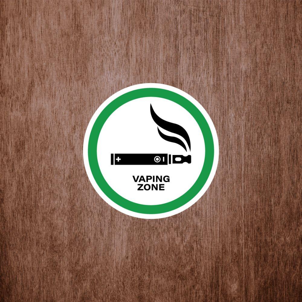 Placa Decorativa Vaping Zone 180Mm