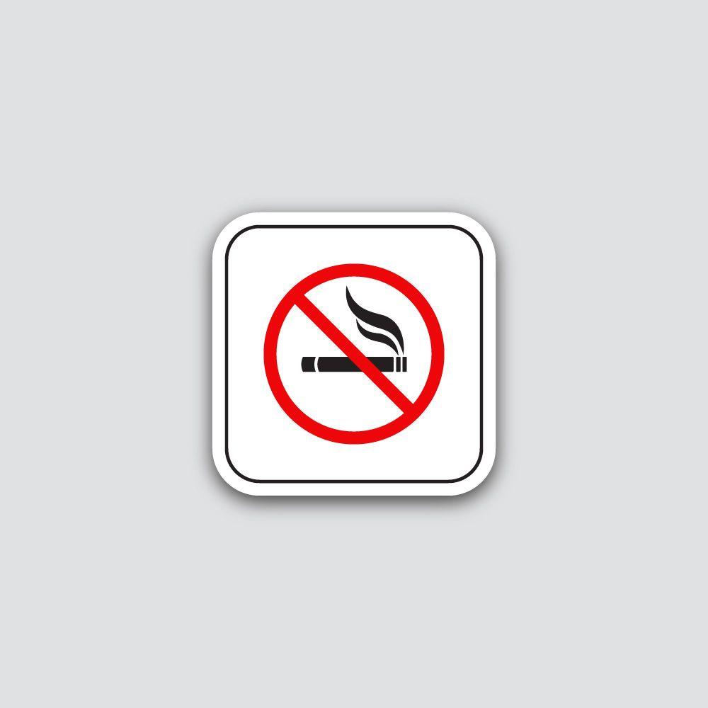 Placa Nao Fume 120X120Mm