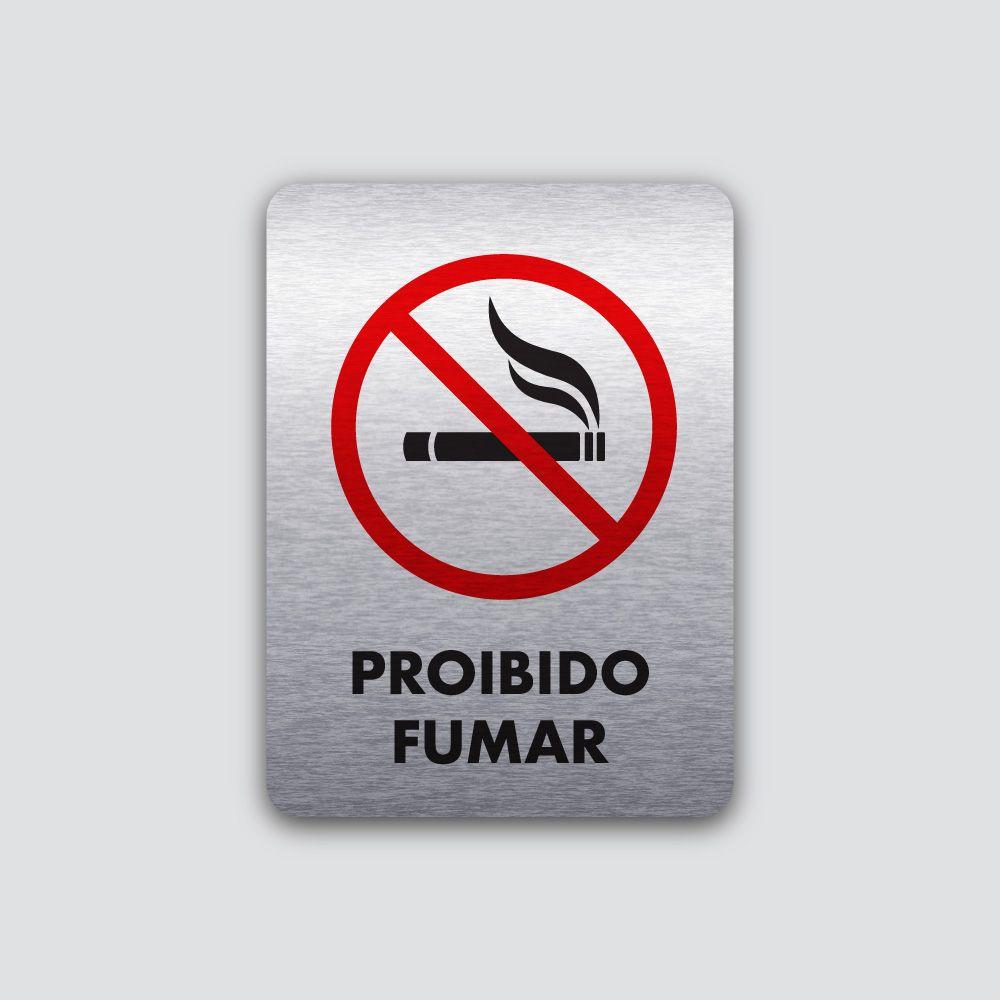 Placa Proibido Fumar 140X190Mm