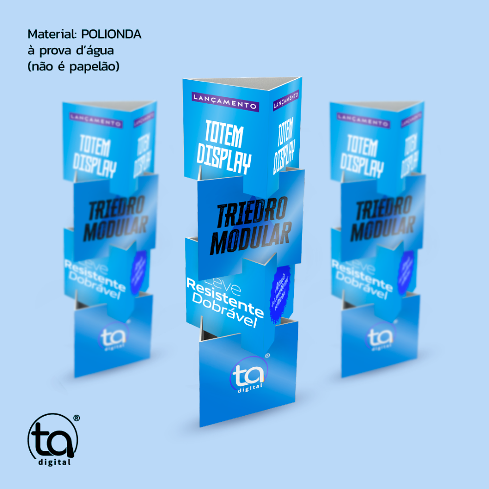 Totem Display Triedro Modular