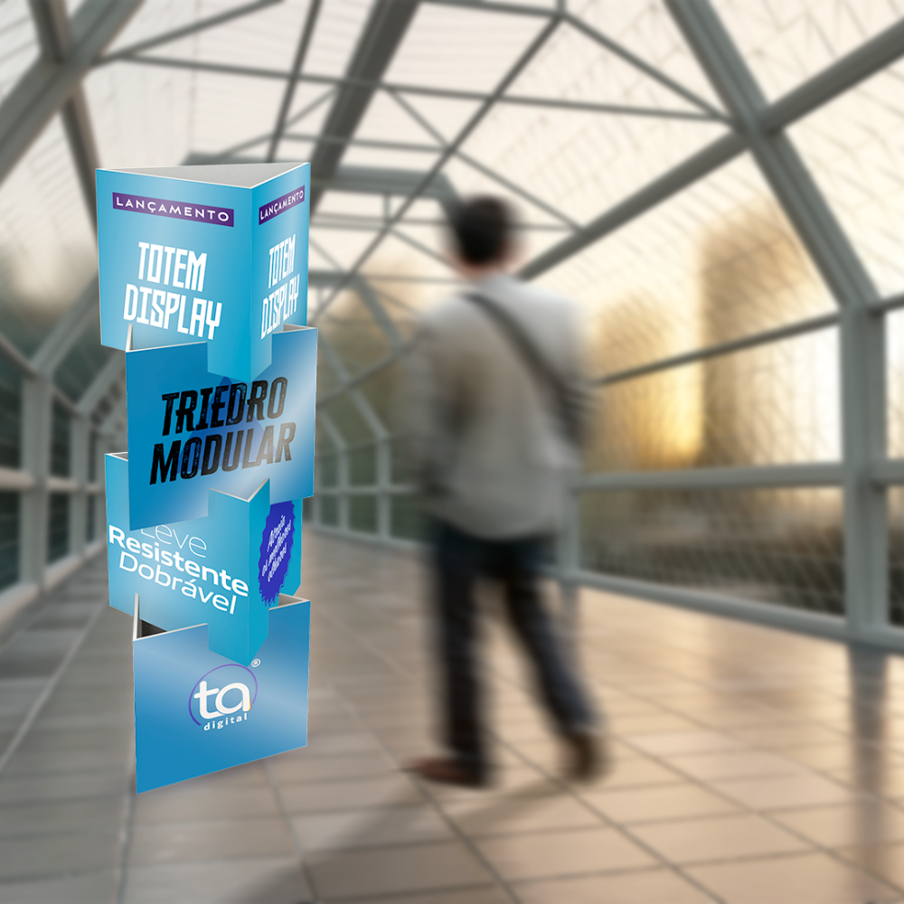 Totem Display Triedro Modular