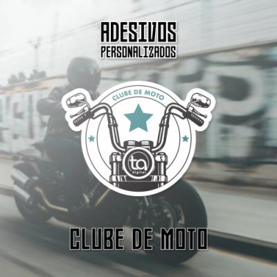 Adesivo Personalizado Clube De Moto 100 Unidades