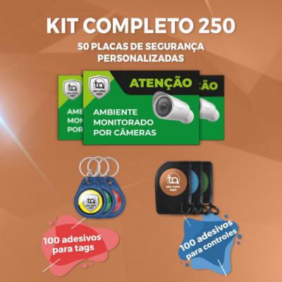 Kit Completo 250 Placas De Segurança Personalizadas