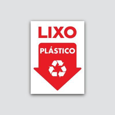 Placa Lixo Plástico 140X190Mm