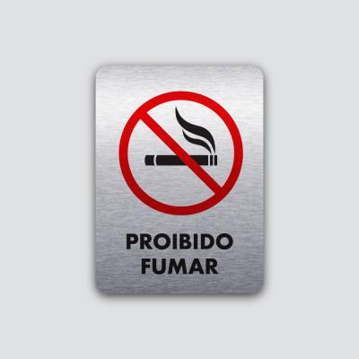Placa Proibido Fumar 140X190Mm